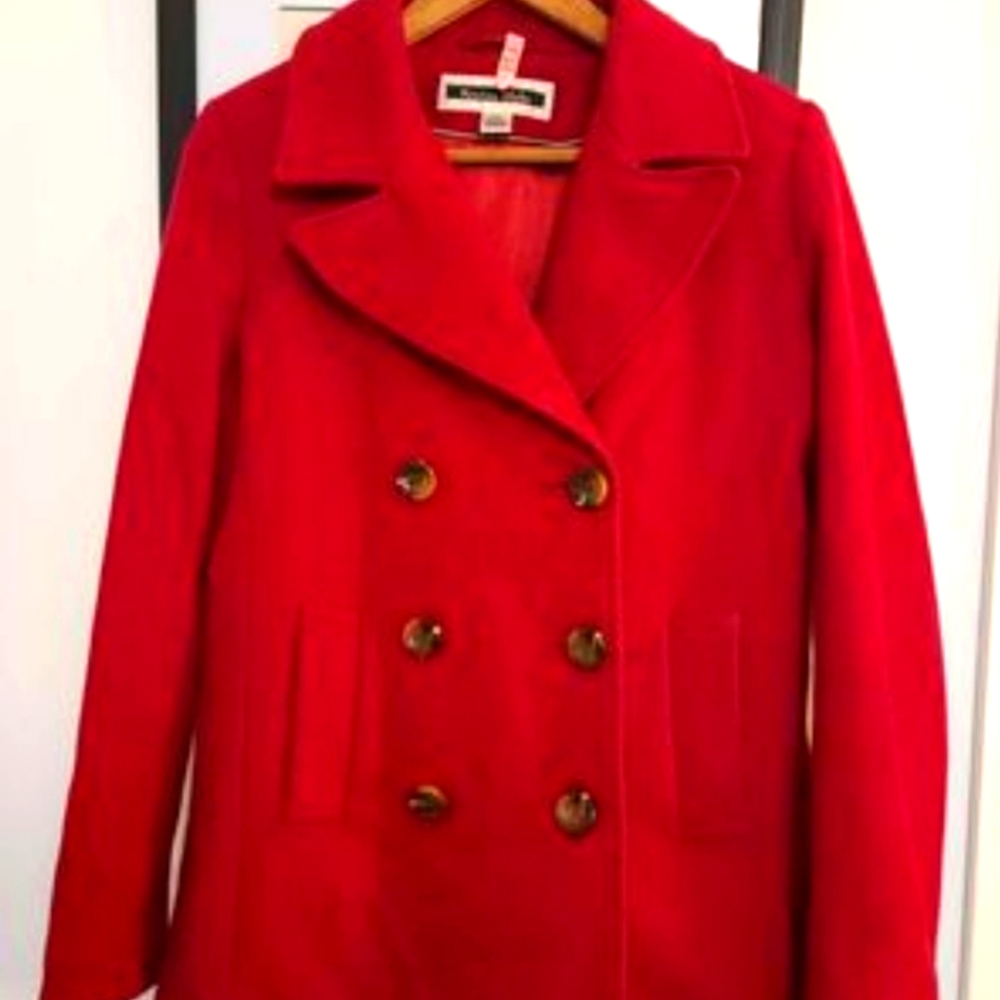 Kristen Blake Red Coat Size Small